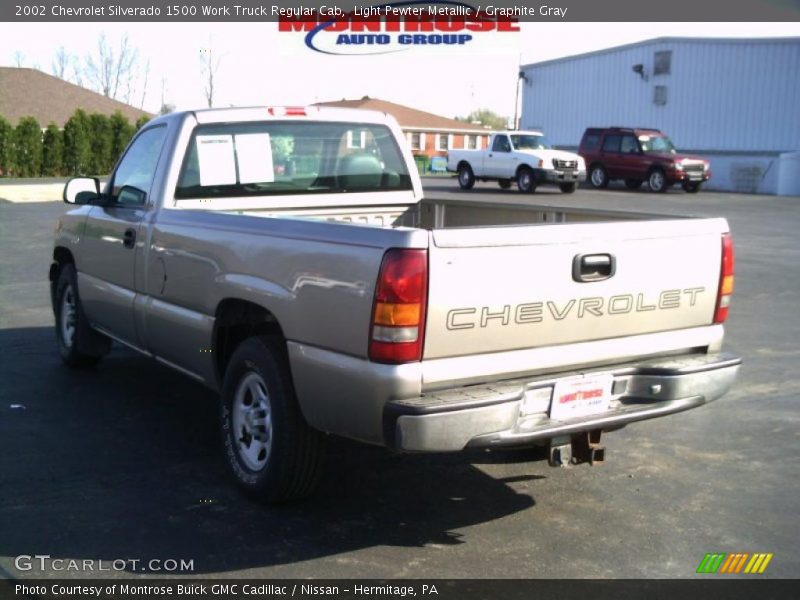 Light Pewter Metallic / Graphite Gray 2002 Chevrolet Silverado 1500 Work Truck Regular Cab