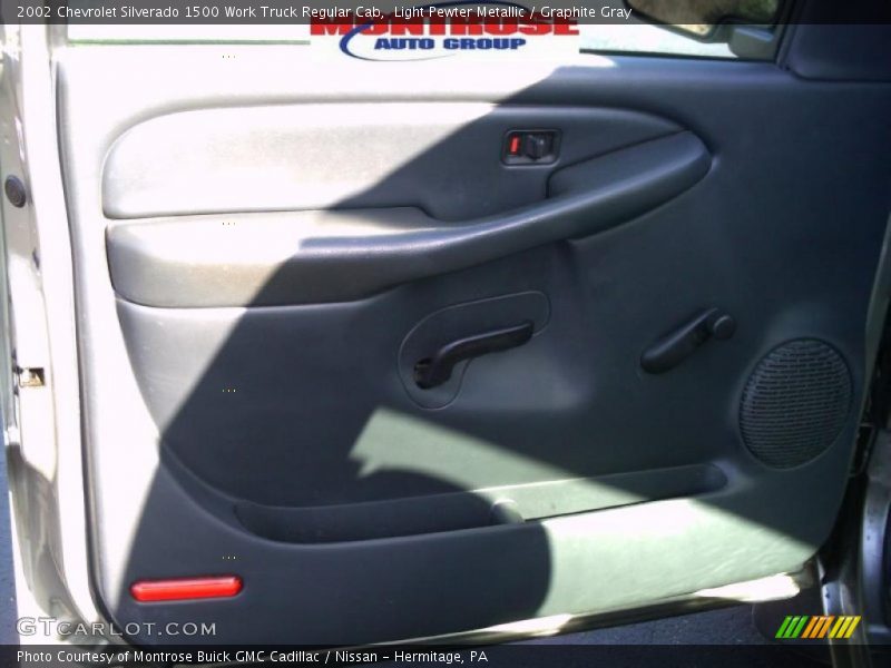 Light Pewter Metallic / Graphite Gray 2002 Chevrolet Silverado 1500 Work Truck Regular Cab