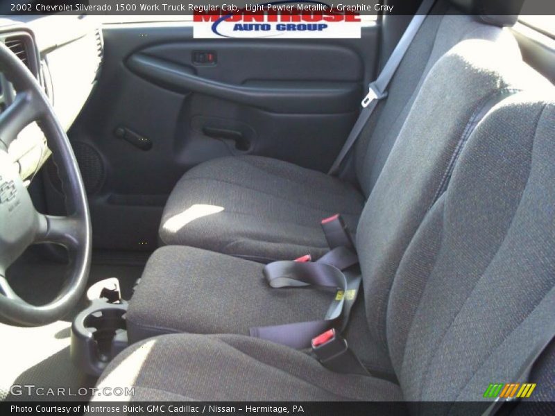 Light Pewter Metallic / Graphite Gray 2002 Chevrolet Silverado 1500 Work Truck Regular Cab