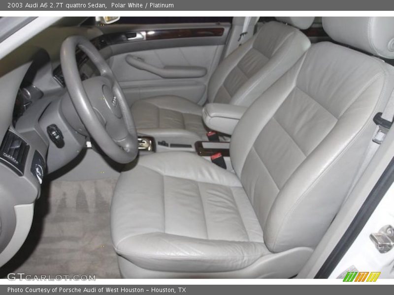 Polar White / Platinum 2003 Audi A6 2.7T quattro Sedan