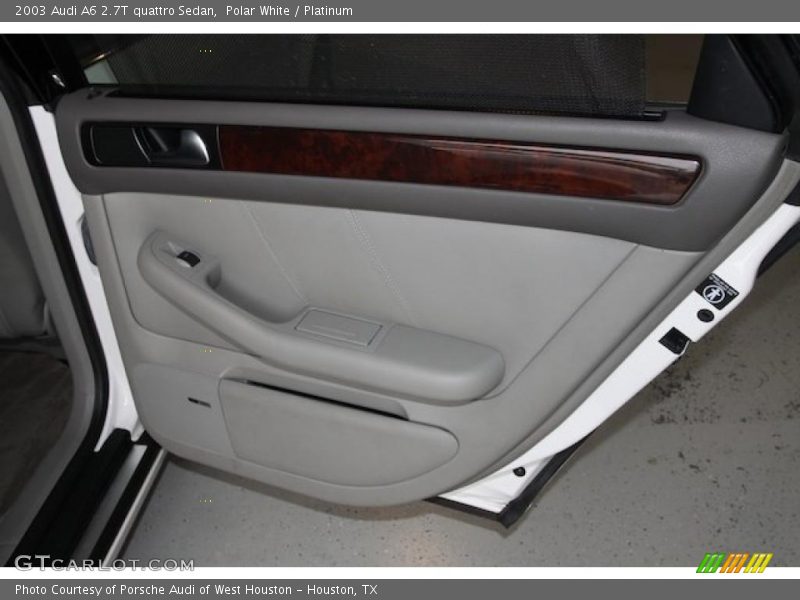 Polar White / Platinum 2003 Audi A6 2.7T quattro Sedan