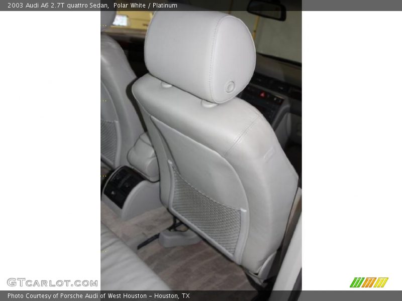Polar White / Platinum 2003 Audi A6 2.7T quattro Sedan