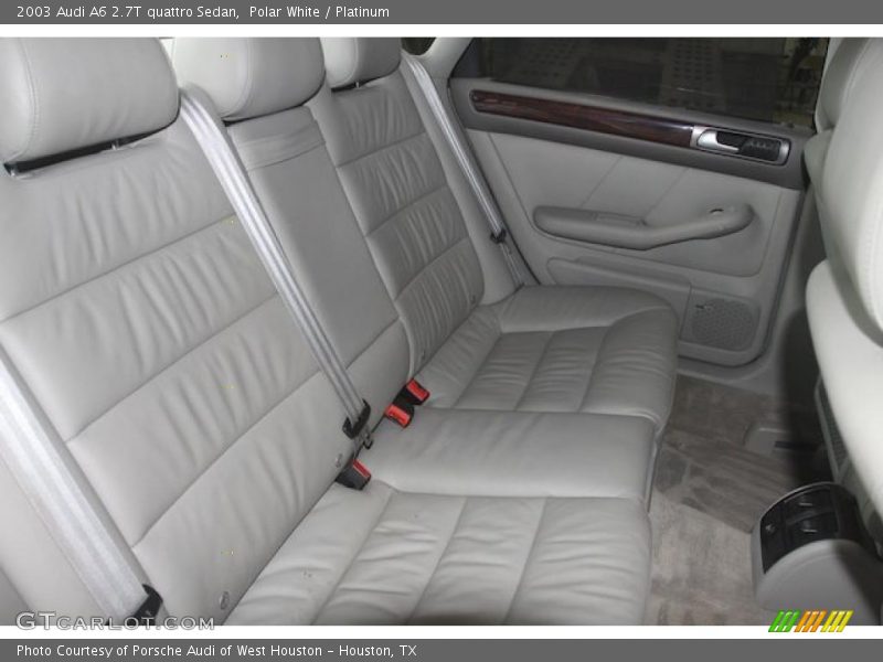 Polar White / Platinum 2003 Audi A6 2.7T quattro Sedan