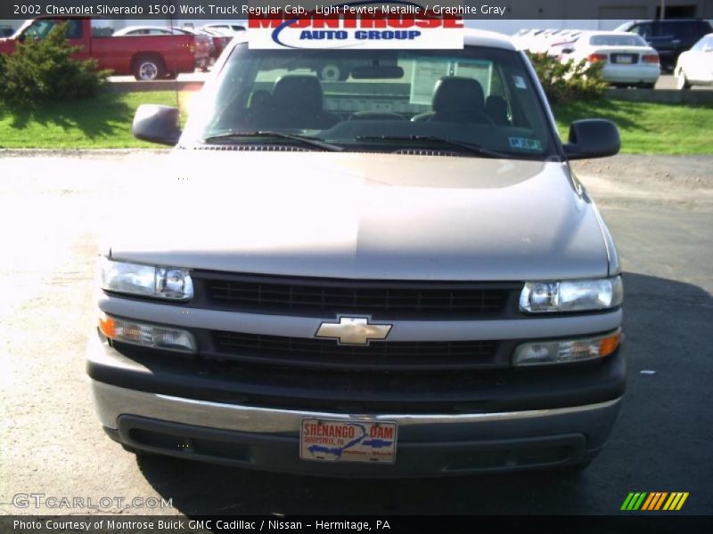 Light Pewter Metallic / Graphite Gray 2002 Chevrolet Silverado 1500 Work Truck Regular Cab