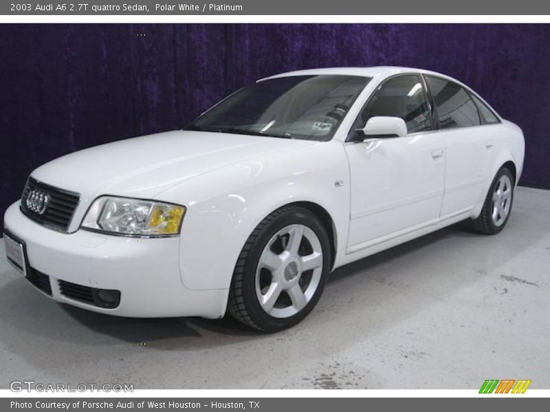 Polar White / Platinum 2003 Audi A6 2.7T quattro Sedan