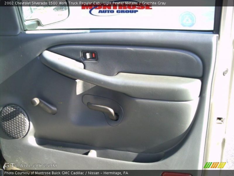 Light Pewter Metallic / Graphite Gray 2002 Chevrolet Silverado 1500 Work Truck Regular Cab