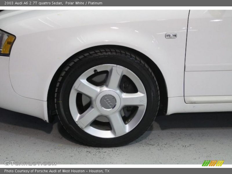 Polar White / Platinum 2003 Audi A6 2.7T quattro Sedan