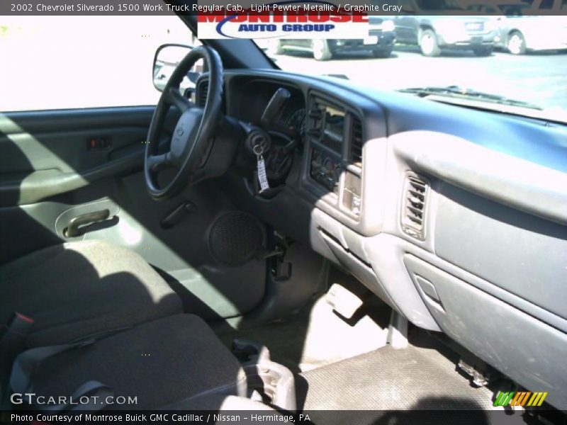 Light Pewter Metallic / Graphite Gray 2002 Chevrolet Silverado 1500 Work Truck Regular Cab