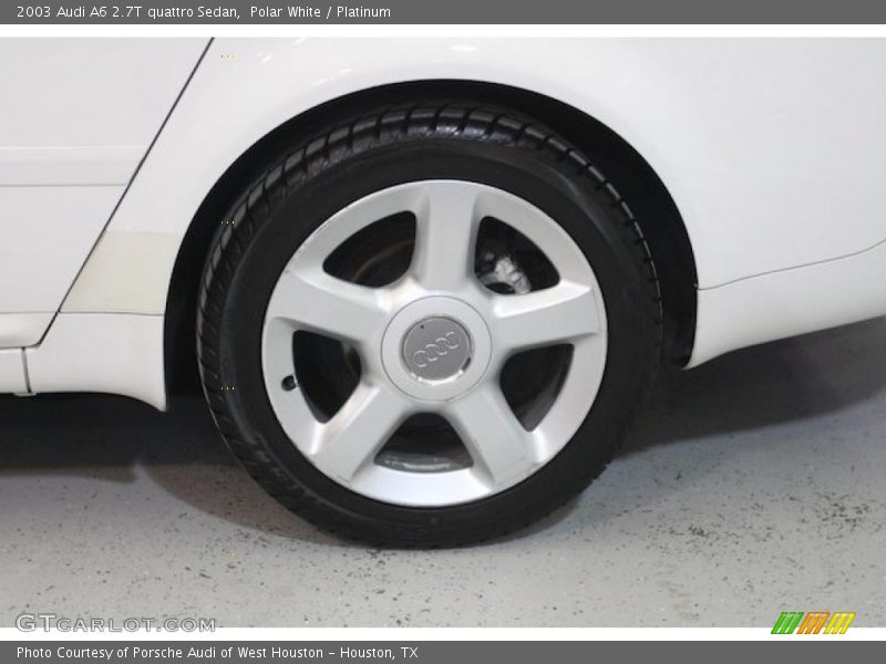 Polar White / Platinum 2003 Audi A6 2.7T quattro Sedan