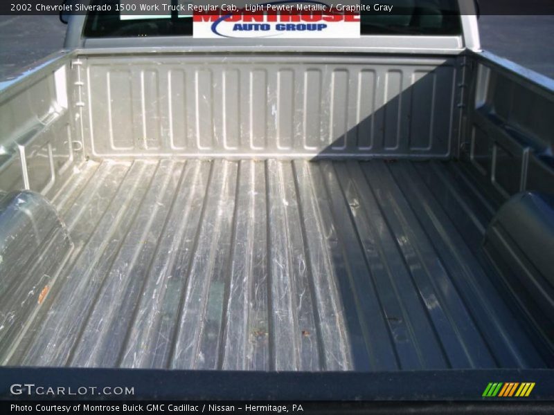 Light Pewter Metallic / Graphite Gray 2002 Chevrolet Silverado 1500 Work Truck Regular Cab