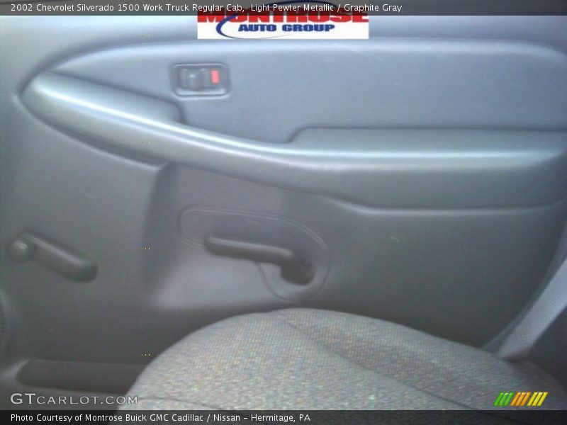 Light Pewter Metallic / Graphite Gray 2002 Chevrolet Silverado 1500 Work Truck Regular Cab
