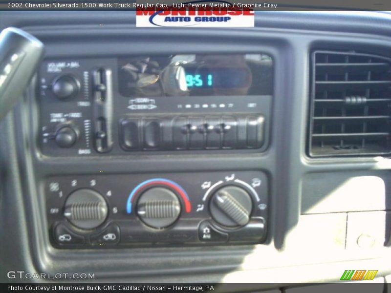 Light Pewter Metallic / Graphite Gray 2002 Chevrolet Silverado 1500 Work Truck Regular Cab