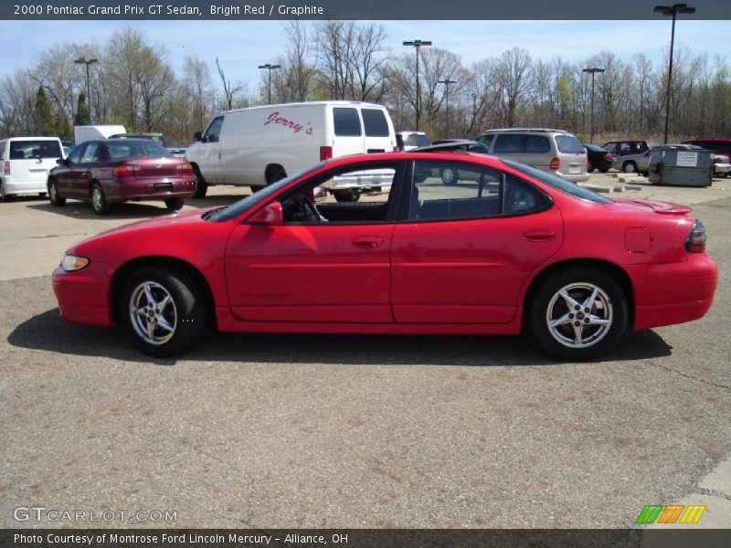 Bright Red / Graphite 2000 Pontiac Grand Prix GT Sedan