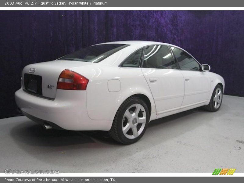Polar White / Platinum 2003 Audi A6 2.7T quattro Sedan