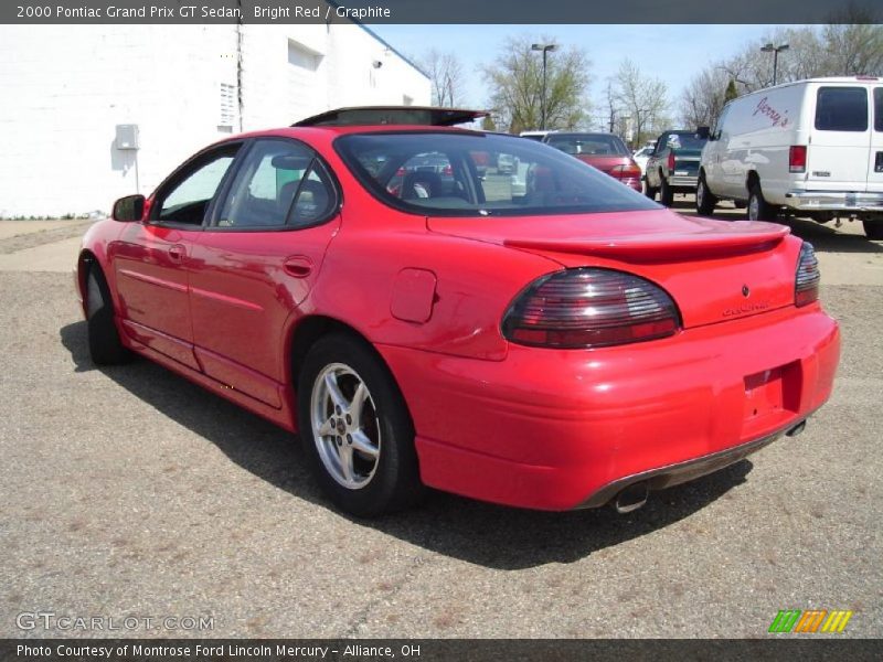 Bright Red / Graphite 2000 Pontiac Grand Prix GT Sedan