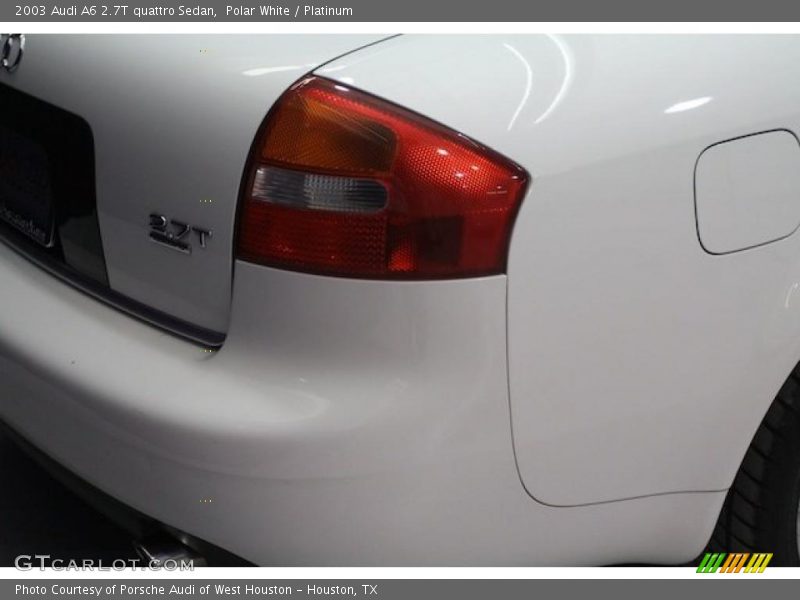 Polar White / Platinum 2003 Audi A6 2.7T quattro Sedan