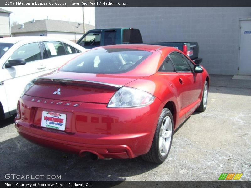 Rave Red Pearl / Medium Gray 2009 Mitsubishi Eclipse GS Coupe