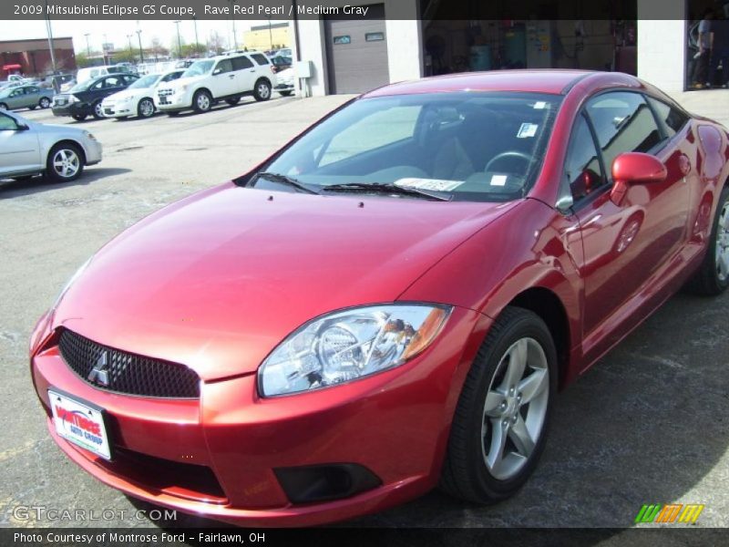 Rave Red Pearl / Medium Gray 2009 Mitsubishi Eclipse GS Coupe