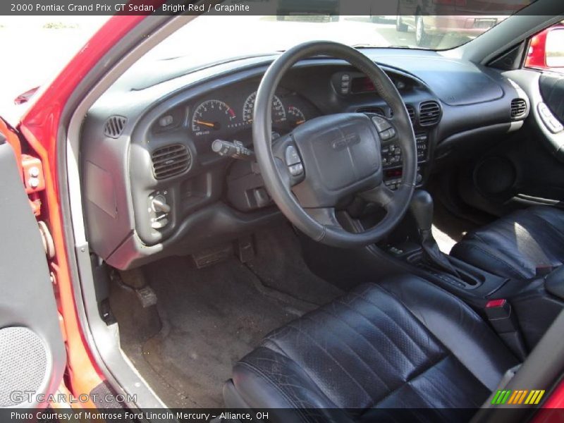 Bright Red / Graphite 2000 Pontiac Grand Prix GT Sedan