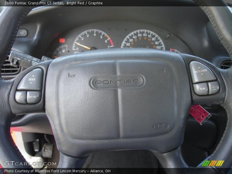 Bright Red / Graphite 2000 Pontiac Grand Prix GT Sedan