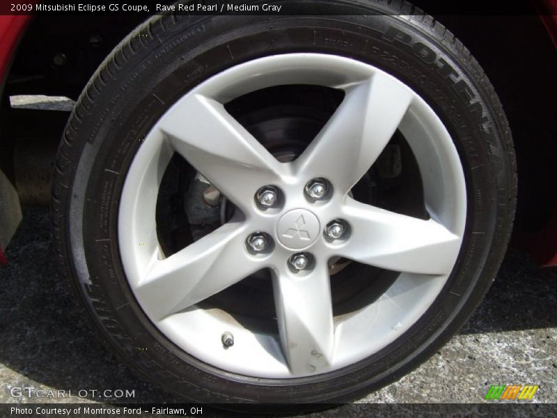 Rave Red Pearl / Medium Gray 2009 Mitsubishi Eclipse GS Coupe