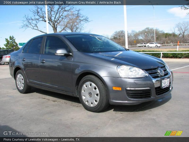 Platinum Grey Metallic / Anthracite Black 2006 Volkswagen Jetta Value Edition Sedan