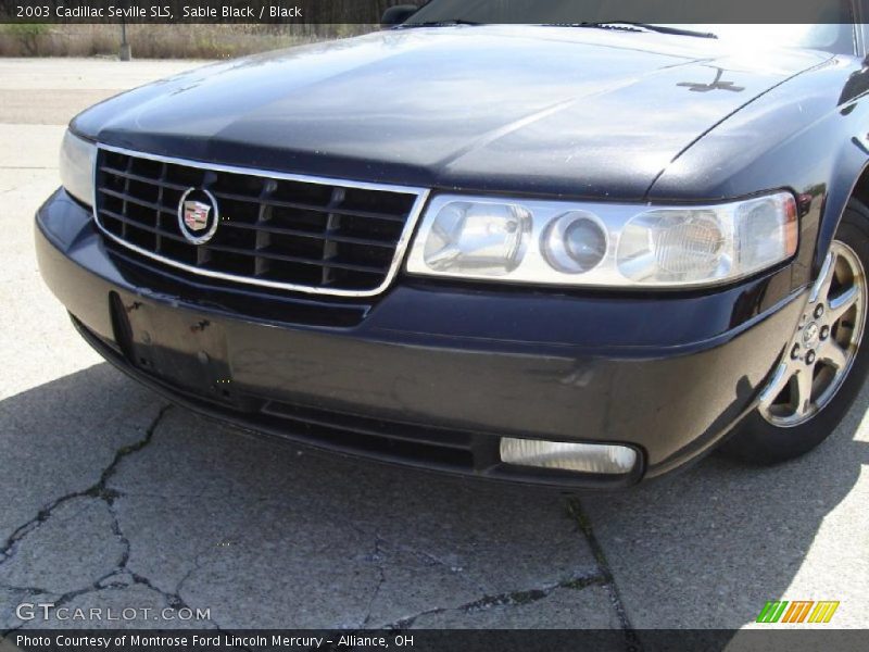 Sable Black / Black 2003 Cadillac Seville SLS