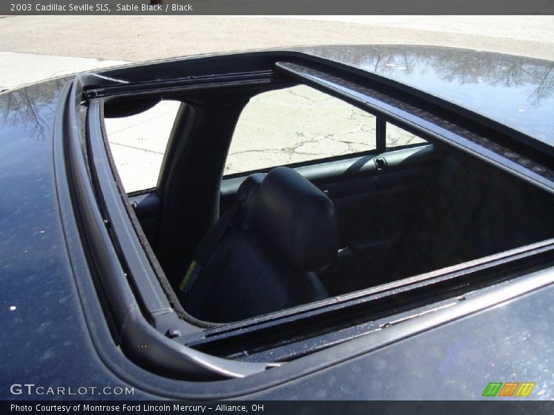 Sable Black / Black 2003 Cadillac Seville SLS