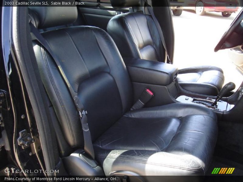 Sable Black / Black 2003 Cadillac Seville SLS