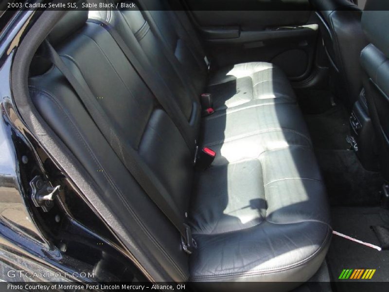 Sable Black / Black 2003 Cadillac Seville SLS