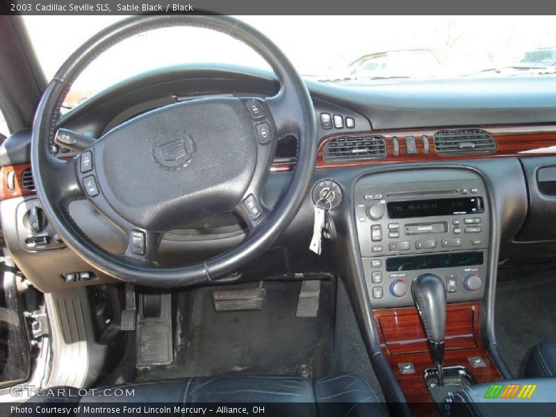 Sable Black / Black 2003 Cadillac Seville SLS