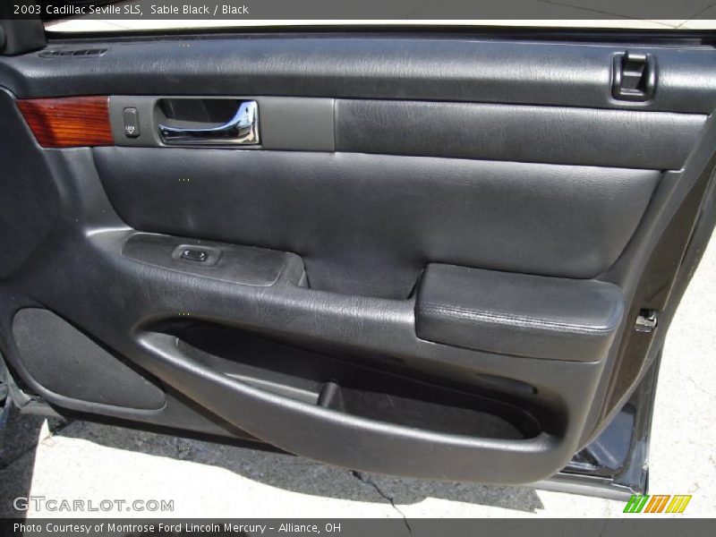 Sable Black / Black 2003 Cadillac Seville SLS
