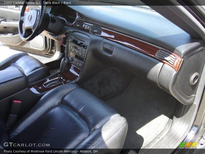 Sable Black / Black 2003 Cadillac Seville SLS