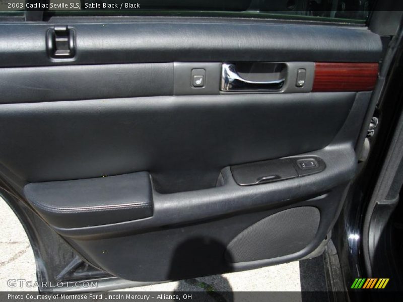 Sable Black / Black 2003 Cadillac Seville SLS