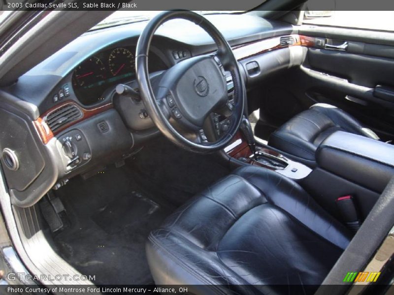 Sable Black / Black 2003 Cadillac Seville SLS