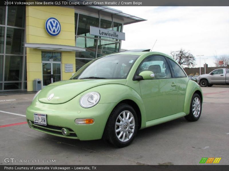 Cyber Green Metallic / Cream Beige 2004 Volkswagen New Beetle GLS TDI Coupe