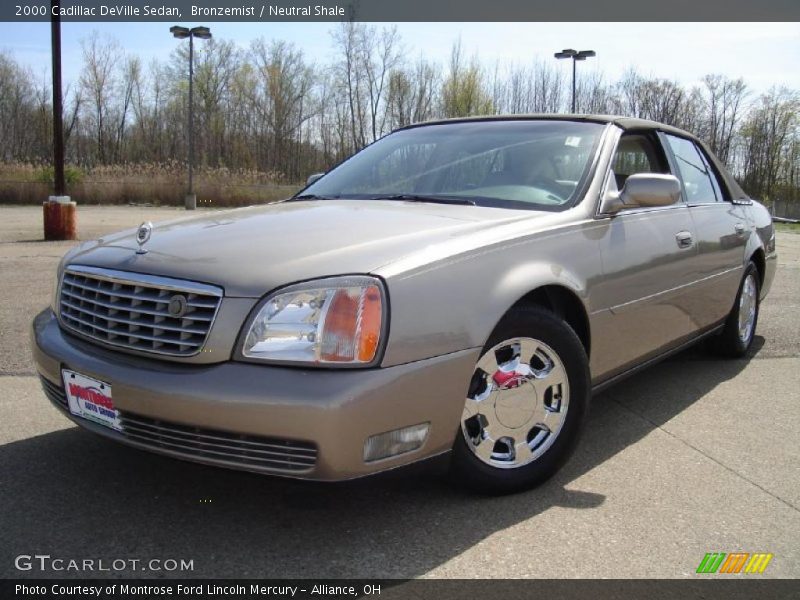 Bronzemist / Neutral Shale 2000 Cadillac DeVille Sedan