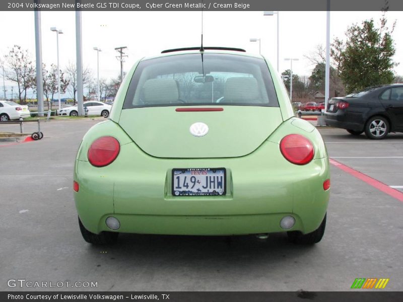 Cyber Green Metallic / Cream Beige 2004 Volkswagen New Beetle GLS TDI Coupe