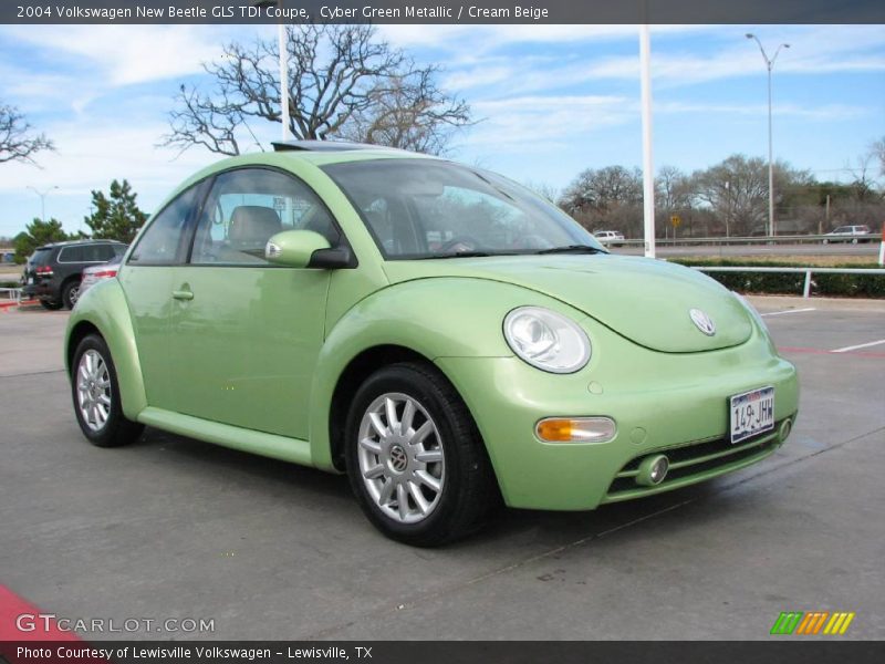 Cyber Green Metallic / Cream Beige 2004 Volkswagen New Beetle GLS TDI Coupe