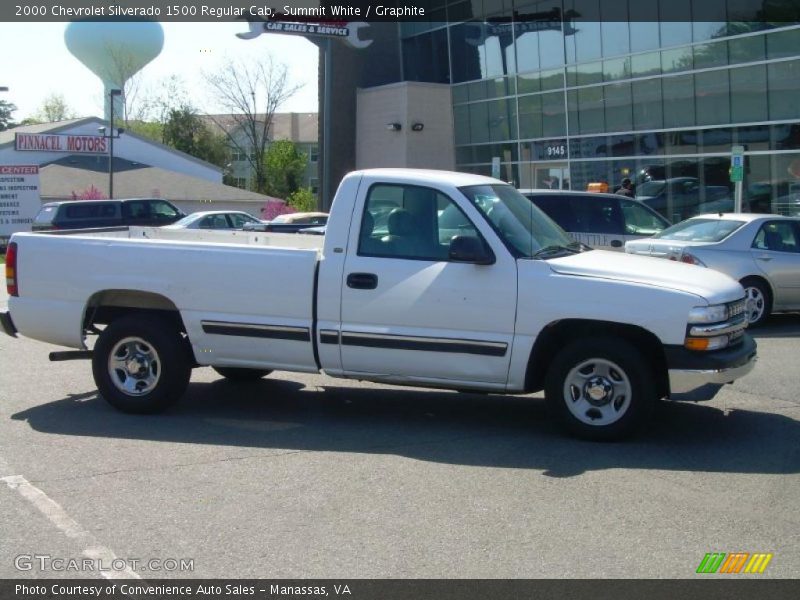 Summit White / Graphite 2000 Chevrolet Silverado 1500 Regular Cab