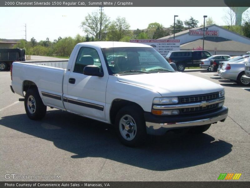 Summit White / Graphite 2000 Chevrolet Silverado 1500 Regular Cab