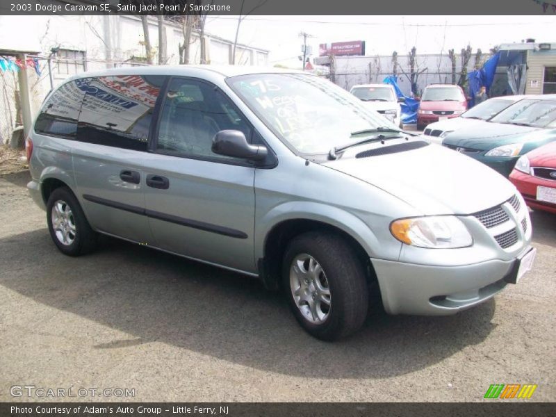 Satin Jade Pearl / Sandstone 2003 Dodge Caravan SE