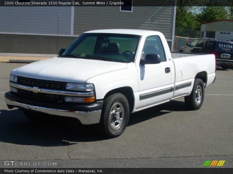 Summit White / Graphite 2000 Chevrolet Silverado 1500 Regular Cab