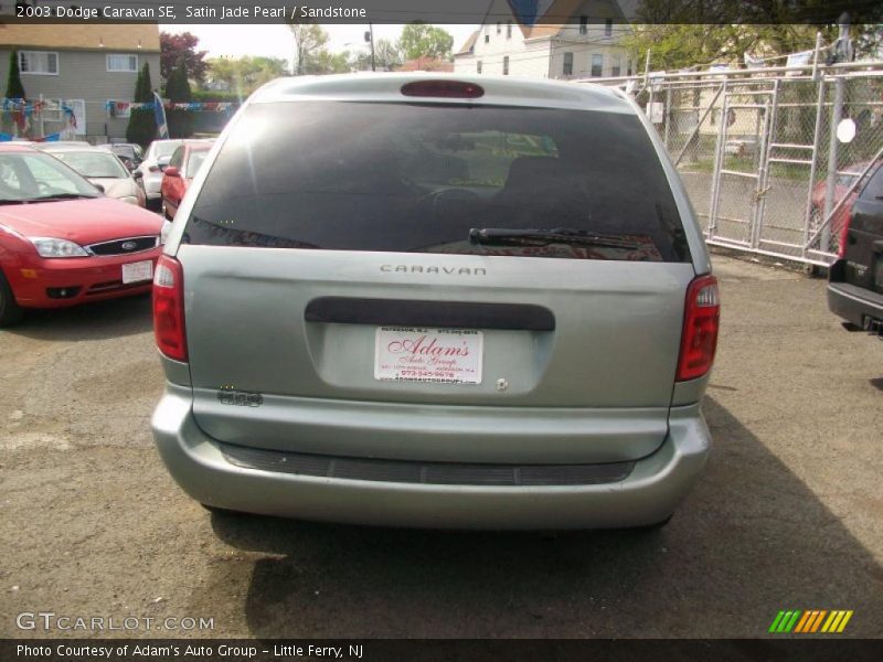 Satin Jade Pearl / Sandstone 2003 Dodge Caravan SE