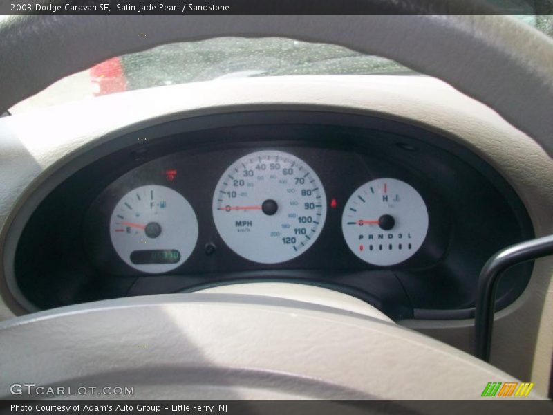 Satin Jade Pearl / Sandstone 2003 Dodge Caravan SE
