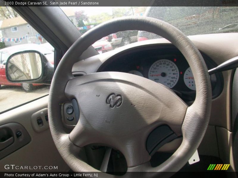 Satin Jade Pearl / Sandstone 2003 Dodge Caravan SE
