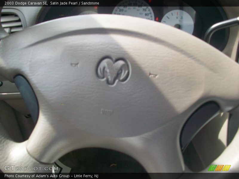 Satin Jade Pearl / Sandstone 2003 Dodge Caravan SE