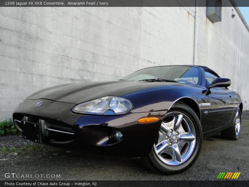 Amaranth Pearl / Ivory 1998 Jaguar XK XK8 Convertible
