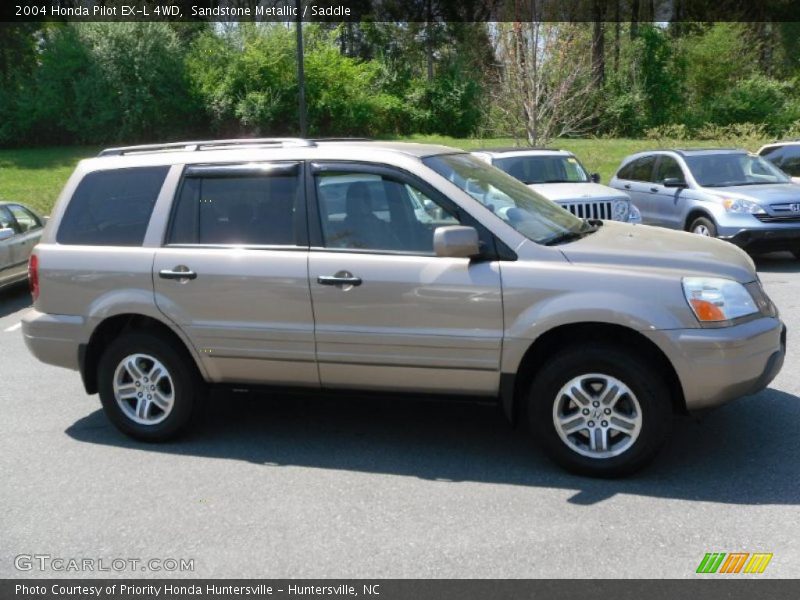 Sandstone Metallic / Saddle 2004 Honda Pilot EX-L 4WD