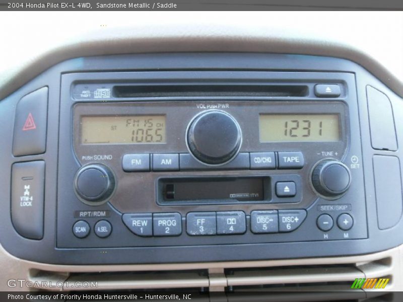 Sandstone Metallic / Saddle 2004 Honda Pilot EX-L 4WD